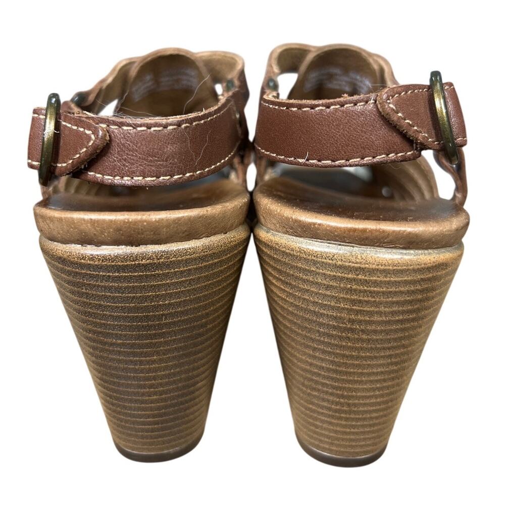 Dansko Randy Women’s Brown Leather Strappy Clog Sandals Size 38 US 7.5/8 - Picture 8 of 11
